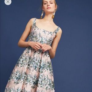 NWT Anthropologie Floral Jacquard Dress